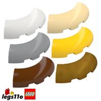 LEGO 65617 - Pack of 1x 2x 4x - NEW Brick 3x3 Round Quarter Curved Corner