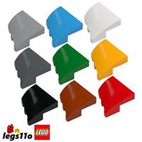 LEGO 5093 - Pack of 1x 2x 4x - NEW Slope 2x2x0.6 Curved RIGHT Angle