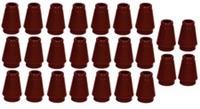 Lego 25x Reddish Brown Cone 1x1 (4589b) NEW!