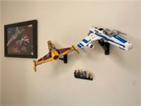 Wall mount for LEGO Star Wars 75364 Republic E-Wing vs Shin Hati's Starfighter
