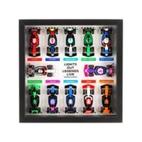 UNIQUEDISPLAY SANNAHED Frame Display Case for LEGO 71049 F1 Collectible Race