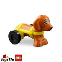 LEGO Dachshund Dog Disabled with Wheelchair Harness NEW Animal minifigure 101284