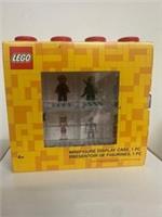 LEGO MINIFIGURE DISPLAY CASE RED GREST XMAS PRESENT FREE POST AND PACKAGING ✅