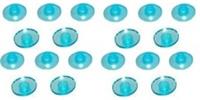 LEGO 20 X Space Radar Dish 2 x 2 Trans Light Blue (4740) NEW