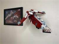 Wall mount for LEGO 75354 Star Wars Coruscant Guard Gunship