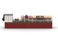 LEGO Bakery Shop with Cakes, cookies, chocolate & Cash Register - Minifigure MOC