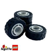 LEGO 92409 / 42610 - Pack of 4x - NEW Tyre with Offset Tread & Wheel Rim 18x6mm