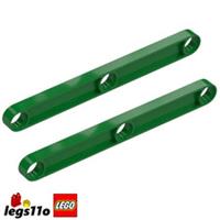 LEGO Pack of 2x - Technic Link Beam 1x9 with 3 Holes NEW - 4586 Green