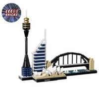 LEGO Architecture: Sydney (21032) Brand New Parts inc Printed Nameplate - RARE