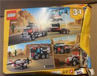 LEGO Flatbed Truck With Helicopter Vehicle Toy 3 in 1 Set 31146 PARTS AS SHOWN