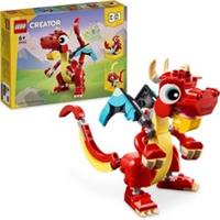 LEGO Creator 3in1 Red Dragon Toy Animal Phoenix Figure 31145 For Kids Age 6+