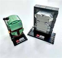 LEGO Brickheadz: Boba Fett & Han Solo (41498) New Parts inc Printed Tiles - RARE
