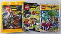 LEGO BATMAN ROBIN JOKER MAGAZINE FOIL PACKS x3 LIMITED EDITION SEALED - RARE