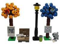 Lego Park scene accessories , Bench, Lamppost, Trees, Dog NEW!!!
