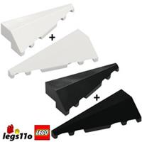 LEGO 3504 + 3505 - Left + Right Wedge Slope 2x5 (45) Inclined Angle NEW