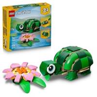 Lego Creator Turtle With A Water Lily Flower