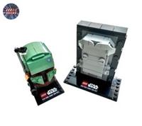 LEGO Brickheadz: Boba Fett & Han Solo (41498) New Parts inc Printed Tiles - RARE