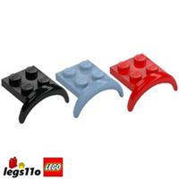 LEGO 49097 Pack of 1x 2x 4x - Mudguard Plate 2x2 with Wheel Arch NEW