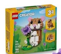 Lego Creator Cute Hamster With A Flower