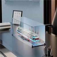 UNIQUEDISPLAY Display Case for LEGO 40955 Maersk Dual-Fuel Container Vessel