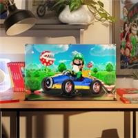 UNIQUEDISPLAY Display Case for LEGO 72050 Mario Kart Luigi & Mach 8