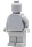 LEGO Plain Light Bluish Grey Plain / Monochrome Minifigure Genuine LEGO NEW