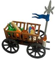 Castle, Knights Wagon, Food & Accessories made using genuine new Lego