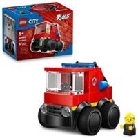 LEGO City Rides Fire Engine Toy - Emergency Vehicles Building Set w/a Firefigh