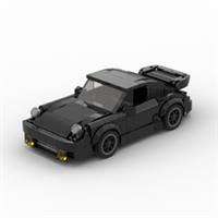 MOC Black Bird 930 Turbo Racing Sports Car Building Blocks Brick Set Creative Ga