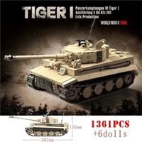1361pcs Tiger I Tank Brick Model - World War Two