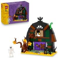LEGO Halloween Barn - Play & Display Toy with a Skeleton Minifigure and Spooky A