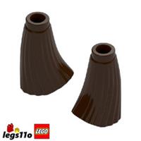 LEGO 90826 NEW Brush Mop Broom Head Bristles Dark Brown - Pack of 2x