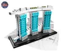 LEGO Architecture - Marina Bay Sands (21021) New Parts inc Printed Plate - RARE