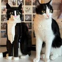 21349 Tuxedo Cat Building Blocks 1710 Pieces Ideas Collectible Model Gift