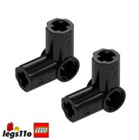 LEGO 32014 / 42155 NEW Angle Connector #6 (90) Black - Pack of 2