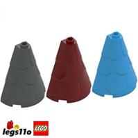 LEGO 35563 NEW Castle Turret Half Cone 2x4x4 with Roof Tiles - Pack of 2