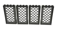Lego 4x Dark Bluish Grey Frame 1x4x6 with Lattice NEW!!! (60596 5032)