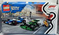 LEGO CITY 60474 F1 Grid with VCARB & Sauber Race Cars - Sealed Bags Damaged Box