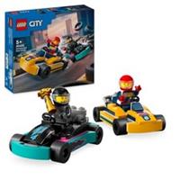 LEGO City Go-Karts and Race Drivers, Racing Vehicle Toy Playset for 5 Plus Year