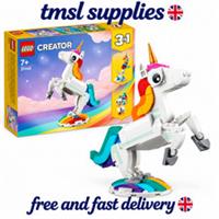 LEGO Creator 3in1 Magical Unicorn 31140 Toys for 7 Year Old Girls & Boys Animal