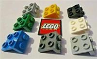 LEGO Bracket 1x2 - 2x2 Down (Pack of 8 Bricks) - Design 21712, 44728