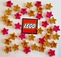 LEGO Plate 1x1 Round with Star (Pack of 4) Choose Colour - Design 11609, 28619