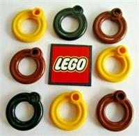 LEGO Lifebuoy with Hollow Stud Brick (Packs of 8) - Choose Colour - Design 30340
