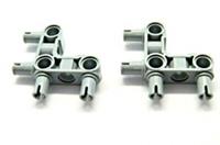 LEGO x2 Technic 55615 Pin Connector Perpendicular 3 x 3 Bent with 4 Pins LBG NEW