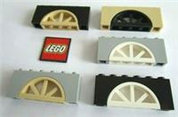 LEGO Window 1x4 x 1.3 Curved with Bars in Arch 1x6x2 Design (20309) (3307)