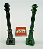 LEGO Lamp Post 2x2x7 with 4 Base Grooves (Pack of 2) Design ID 11062