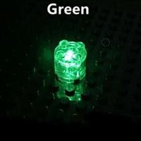 ? BRICKBUMS CUSTOM 2X2 ROUND GREEN LED LIGHT BRICK FOR LEGO NEW