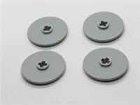 LEGO x4 Technic Disk 3 x 3 Light Bluish Grey 4667578 2723 NEW