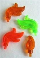 LEGO Flames Triple Feather Plume etc (Pack of 8) Design 37775, 28661, 64647