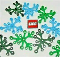 Lego PLANT 6x5 Leaf / Tree Leaves (Pack of 8) Design 2417